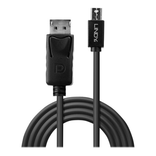 LINDY Mini DP to DP Cable black 3m MiniDisplayPort to DisplayPort