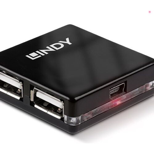 LINDY Mini Hub USB 2.0 4 ports