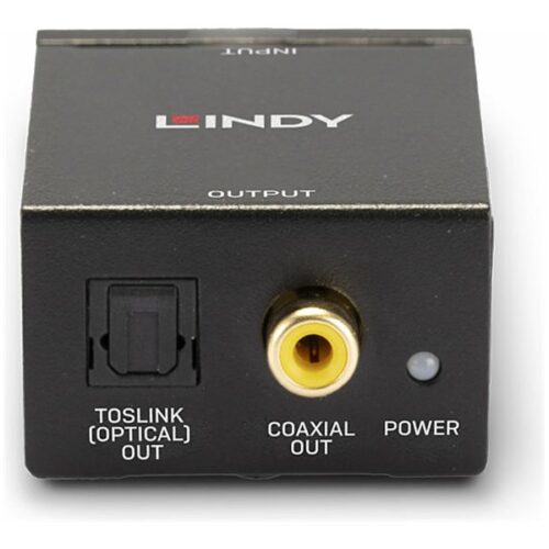 LINDY Phono to TosLink Optical & Coaxi Convert analogue audio to a digital audio signal