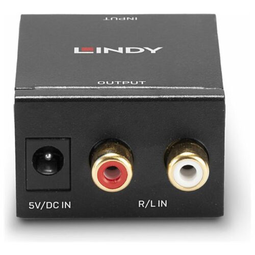 LINDY Phono to TosLink Optical & Coaxi Convert analogue audio to a digital audio signal