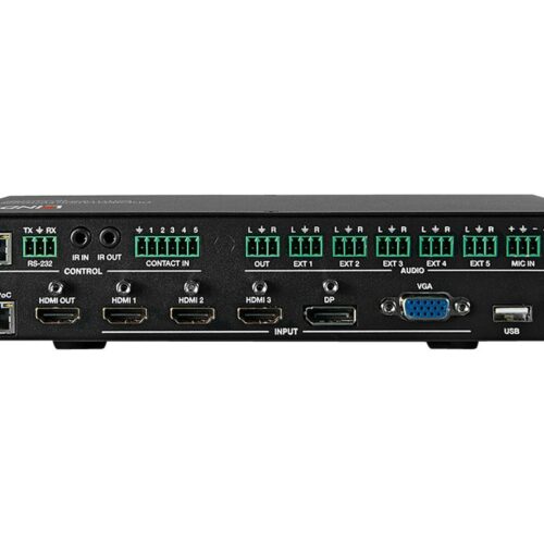 LINDY Presentation Switch Pro with HDBaseT Extender 3 x HDMI DP and VGA Input