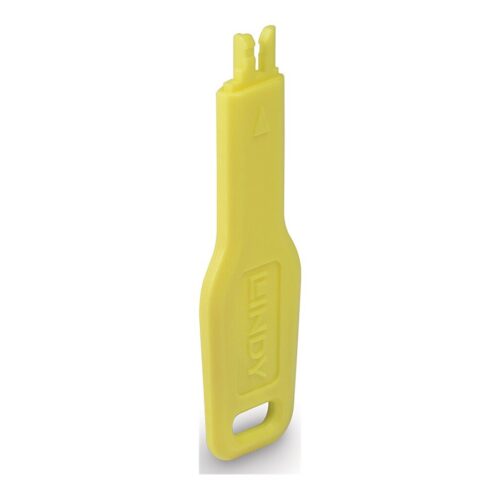 LINDY RJ45 Port Blocker key yellow
