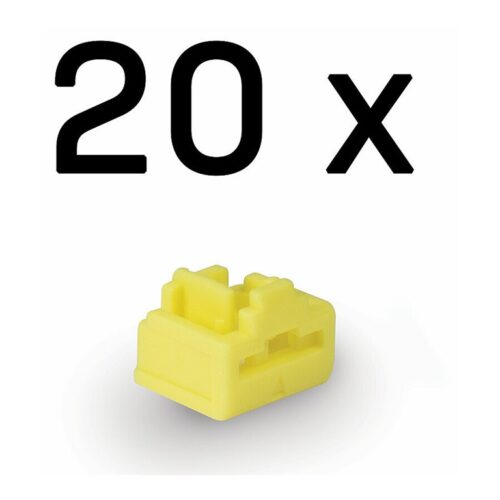 LINDY RJ45 Port Locks YELLOW 20pcs.