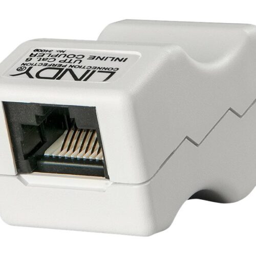 LINDY RJ45 UTP Line Coupler Cat.6 Plastic Case unshielded
