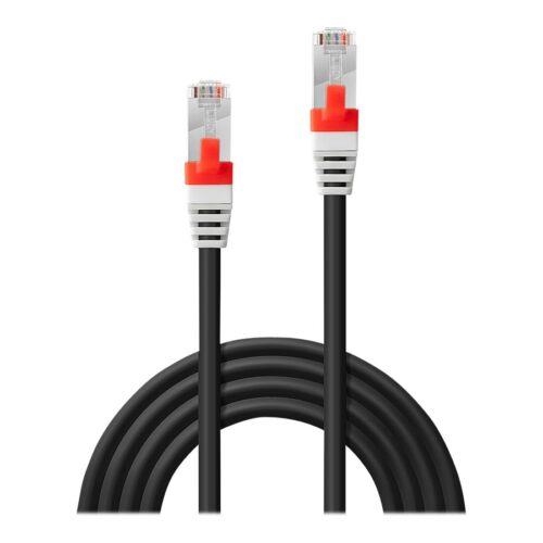LINDY S/FTP Cat.6A Cable Black 7.5m LOSH incl. Testprotocol