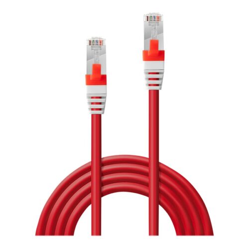 LINDY S/FTP Cat.6A Cable Red 15m LSOH incl. Testprotocol