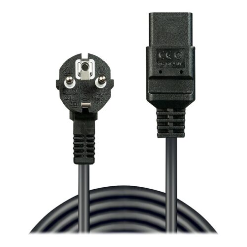 LINDY Schuko to IEC C19 Mains Cable 2m for IEC cold device connections up to 16A