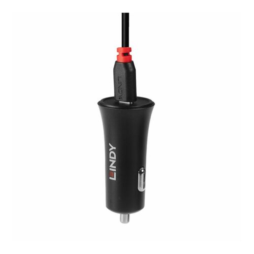 LINDY Single Port USB Type C Car Charger