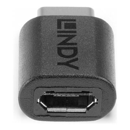 LINDY USB 2.0 Adaptor Type C / Micro-B USB Type C plug / Type Micro-B coupling