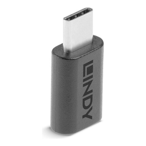 LINDY USB 2.0 Adaptor Type C / Micro-B USB Type C plug / Type Micro-B coupling
