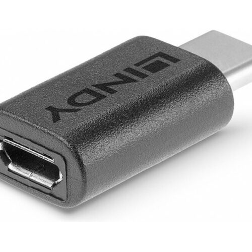 LINDY USB 2.0 Adaptor Type C / Micro-B USB Type C plug / Type Micro-B coupling