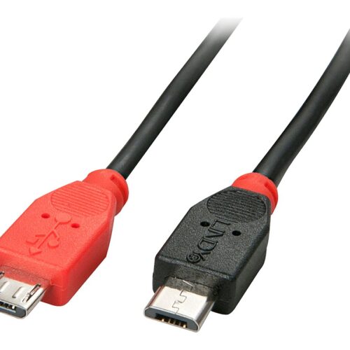 LINDY USB 2.0 Cable Type Micro-B/Micro-B OTG 2m Micro-B plug to Micro-B plug