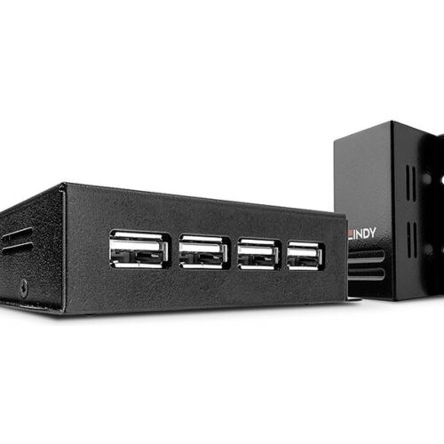 LINDY USB 2.0 Cat.5 Extender 50m Power over RJ45 4 Port