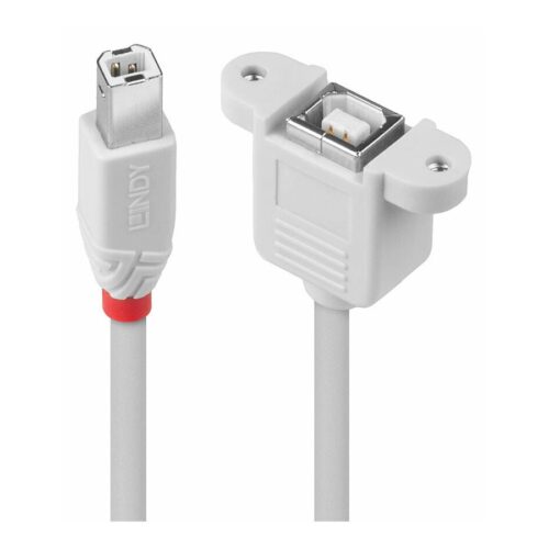 LINDY USB 2.0 extension BM/BF 0.5m TypeB plug an TypeB coupling