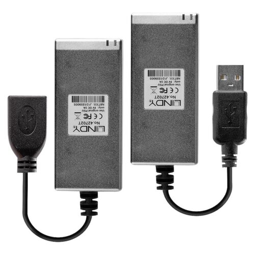 LINDY USB 2.0 MM Fibre Optic Extender 200m