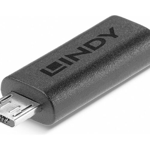 LINDY USB 2.0 Type C to Micro-B Adapter USB Type C Female to Micro-B Male