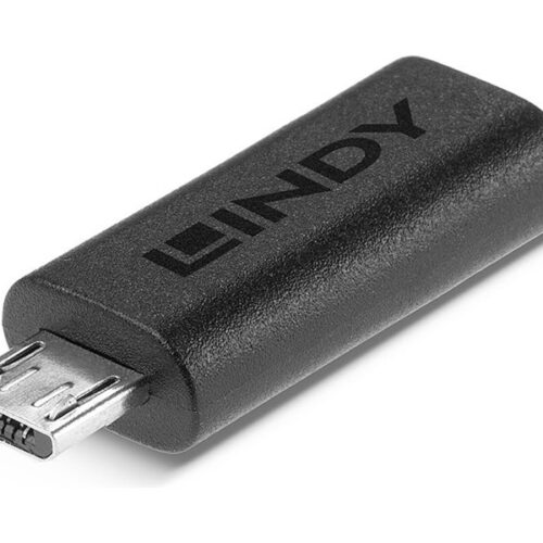 LINDY USB 2.0 Type C to Micro-B Adapter USB Type C Female to Micro-B Male