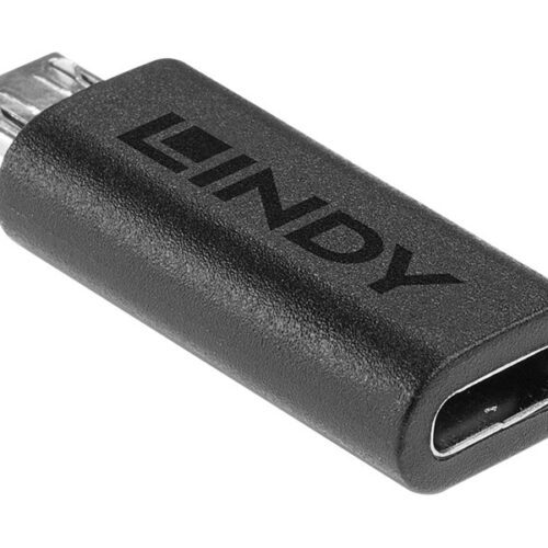 LINDY USB 2.0 Type C to Micro-B Adapter USB Type C Female to Micro-B Male