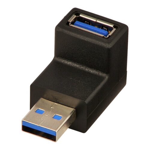 LINDY USB 3.0 Adapter Type A 90 degree down Type A Male/Female