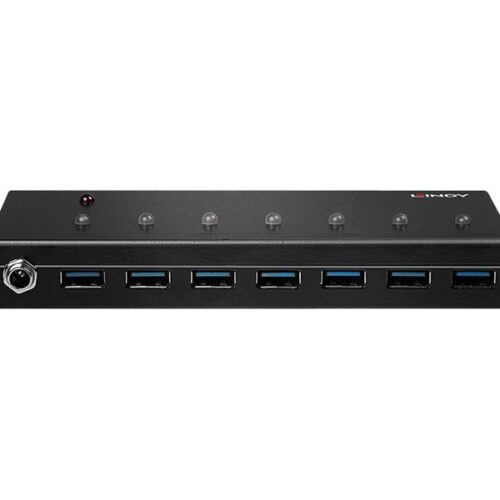 LINDY USB 3.0 Industrial 7 Port Hub Metal