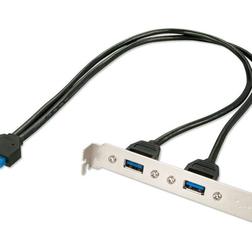LINDY USB 3.0 PC Backplate 2xUSB 3.0 type A to 20 pin IDC