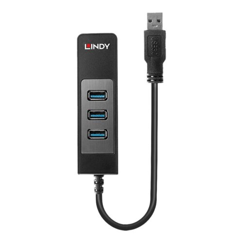 LINDY USB 3.1 Hub/Gigabit Ethernet Adapter up to zu 5Gbitps