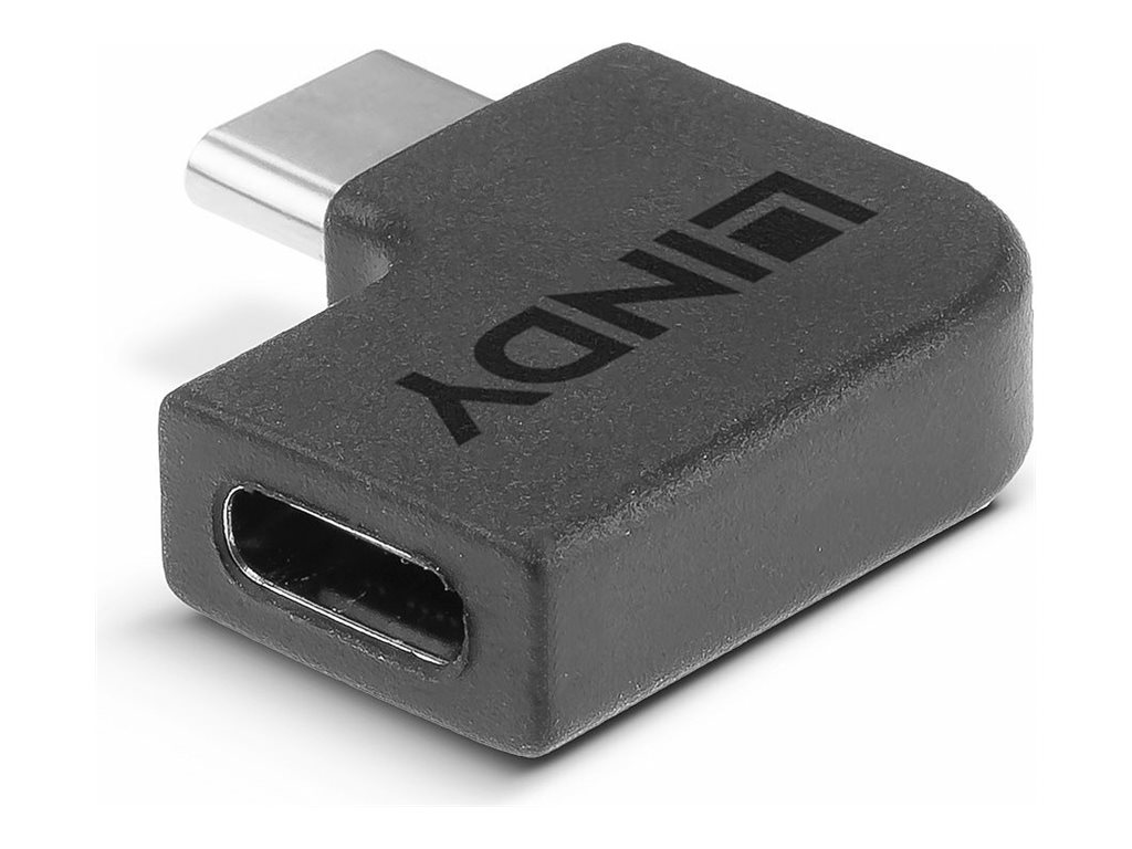 LINDY USB 3.2 Adapter Type C to C 90 USB Type C Female to C Male