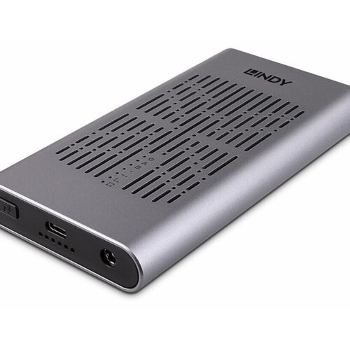 LINDY USB 3.2 Dual M.2 NVMe SSD Enclosure with Clone