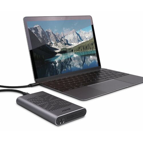 LINDY USB 3.2 Dual M.2 NVMe SSD Enclosure with Clone