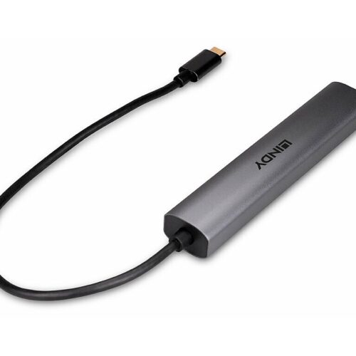 LINDY USB 3.2 Gen 2 Type C Hub & Gigabit Ethernet