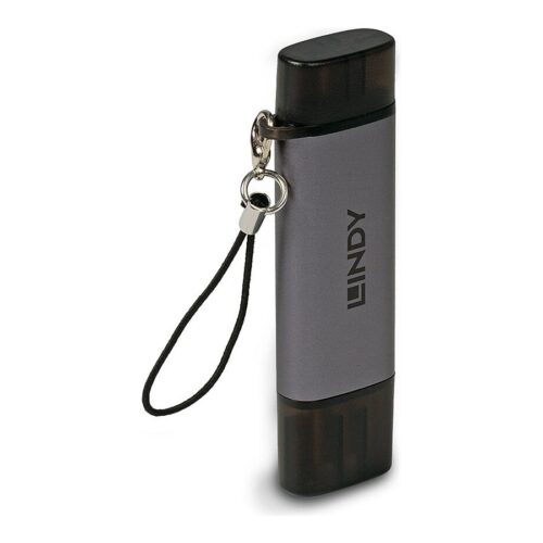 LINDY USB 3.2 Type C & A SD / Micro SD Card Reader