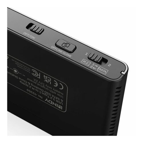 LINDY USB 3.2 Type C to M.2 NVMe &SATA SSD Clone Station