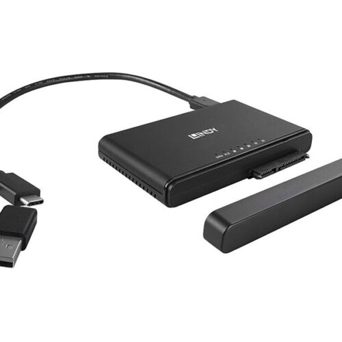 LINDY USB 3.2 Type C to M.2 NVMe &SATA SSD Clone Station