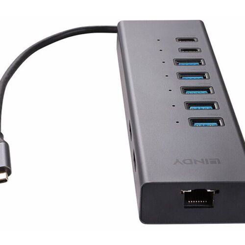 LINDY USB-C Laptop Mini Docking Station 2x 4K HDMI