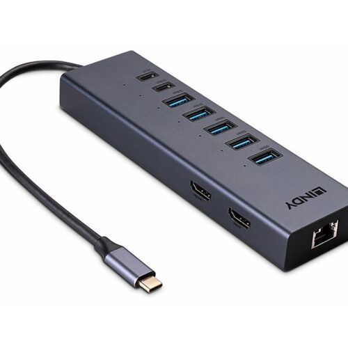 LINDY USB-C Laptop Mini Docking Station 2x 4K HDMI