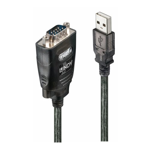 LINDY USB RS232 Converter w/ COM Port Retention RS-232 Port Transfer Rate up to 230kBit/s Chipset: FTDI