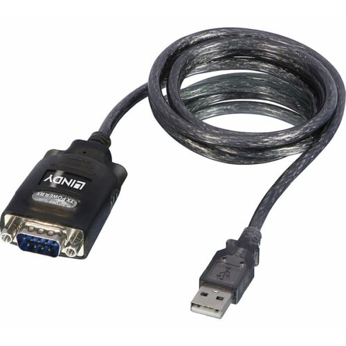 LINDY USB RS232 Converter w/ COM Port Retention RS-232 Port Transfer Rate up to 230kBit/s Chipset: FTDI