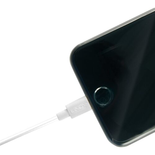 LINDY USB to Lightning Cable White 2m Apple MFi Licensed product