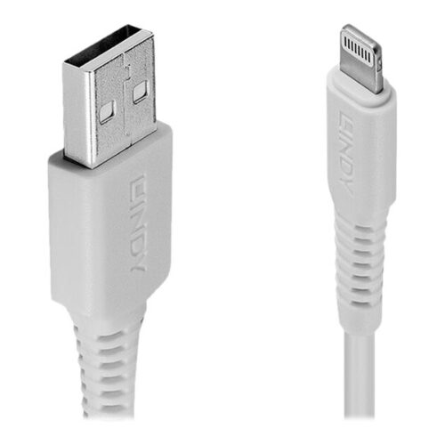 LINDY USB to Lightning Cable White 2m Apple MFi Licensed product