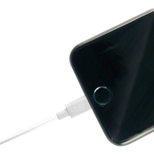 LINDY USB to Lightning Cable White 2m Apple MFi Licensed product