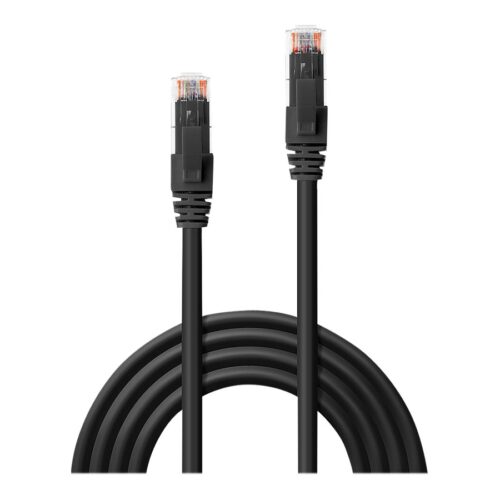 LINDY UTP Cat.6 Cable Black 7.5m LSOH incl. Testprotocol