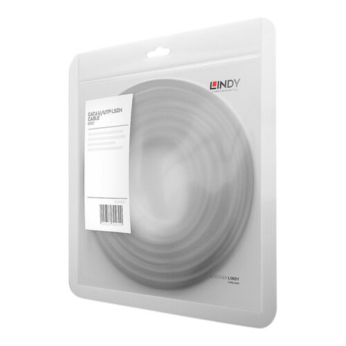 LINDY UTP Cat.6 Cable Grey 5.0m LSOH incl. Testprotocol