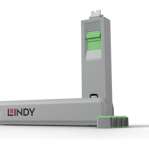 LINDY Verrou de port USB type C vert 4pcs