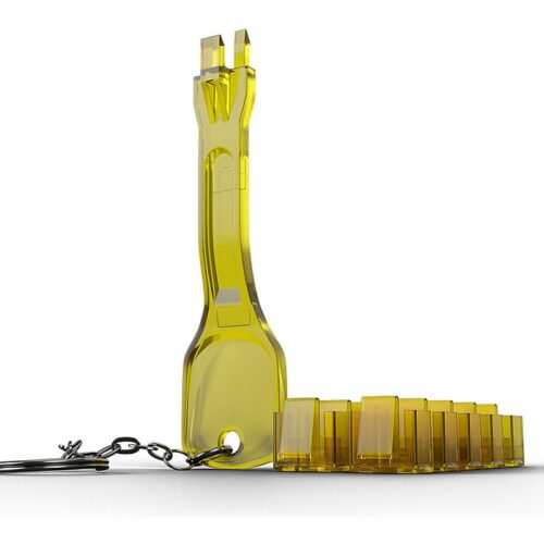 LINDY Verrous de ports RJ45 10 pièces avec clé jaune