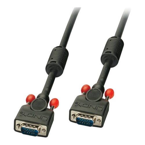 LINDY VGA Cable M/M black 7.5m. 15 Way Male to 15 Way Male