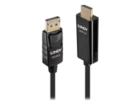 LINDY Video Cable Active DisplayPort-HDMI M-M 0.5m black