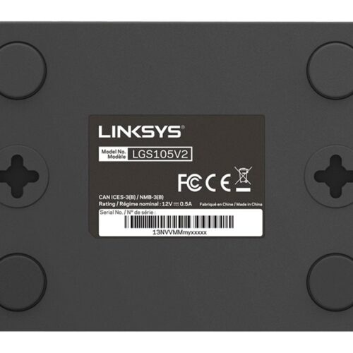 LINKSYS Switch 5 ports Gigabit – Boitier métal – package retail