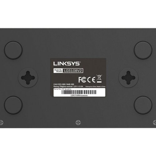 LINKSYS Switch 8 ports Gigabit – Boitier Métal – package retail