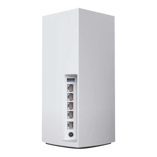 LINKSYS Système WiFi 6 AX Multiroom Intelligent Mesh triple bande Linksys Velop MX10600. pack de 2