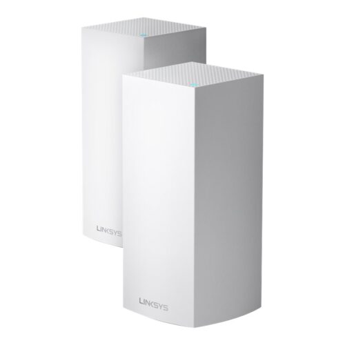 LINKSYS Système WiFi 6 AX Multiroom Intelligent Mesh triple bande Linksys Velop MX10600. pack de 2